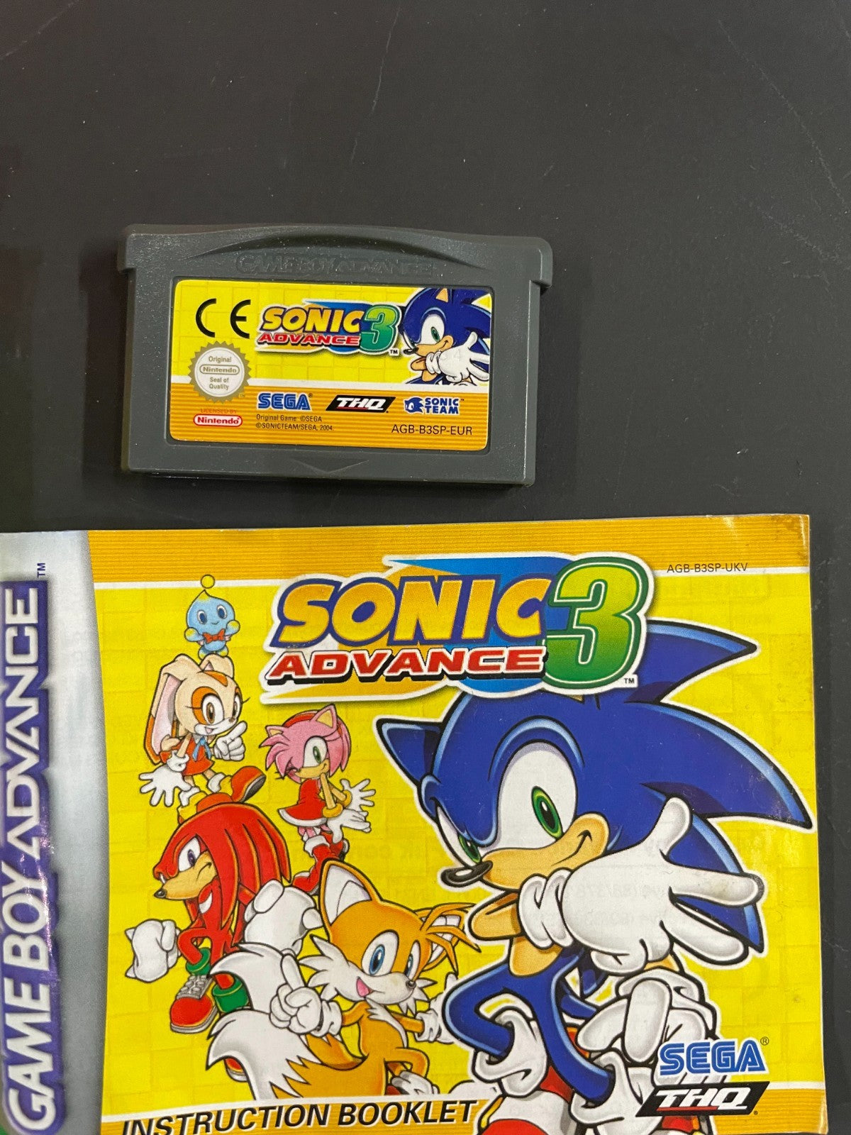 Sonic Advance 3 - Nintendo Game Boy Advance - Boxed w/Manual