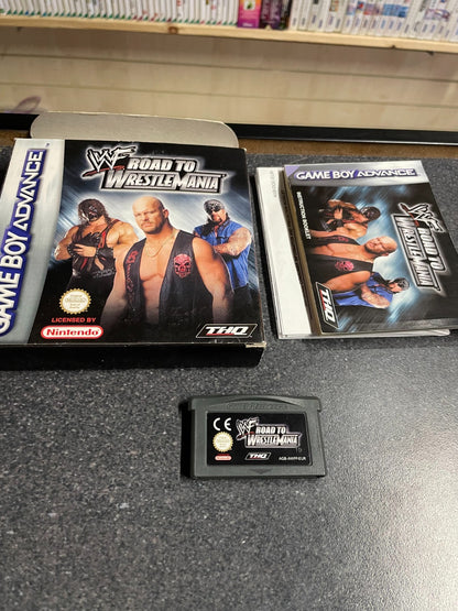 WWF Road To Wrestle Mainia - Nintendo GameBoy Advance - Boxed with Manual VGC