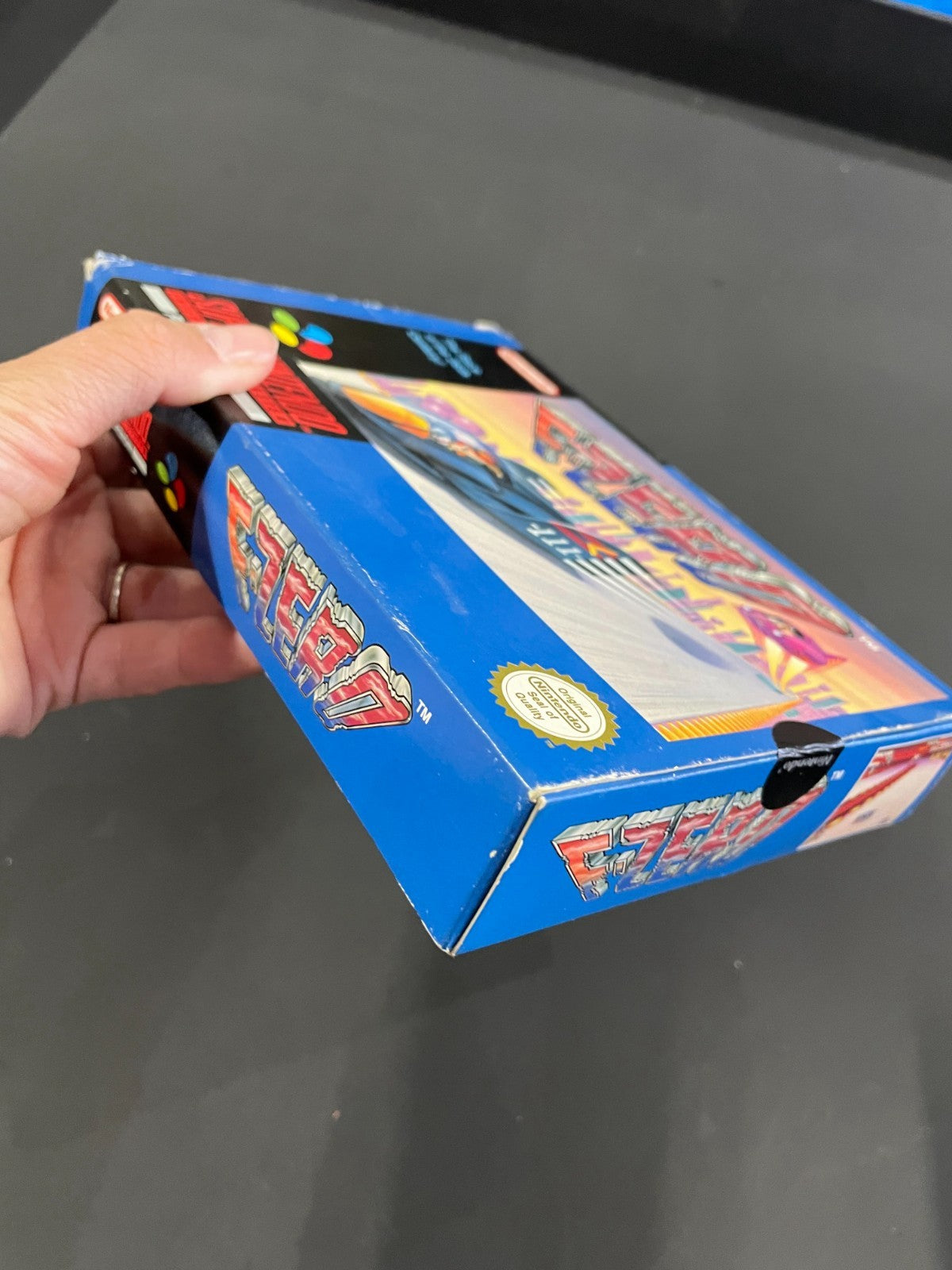 F-Zero - Nintendo SNES  - Boxed with Manual