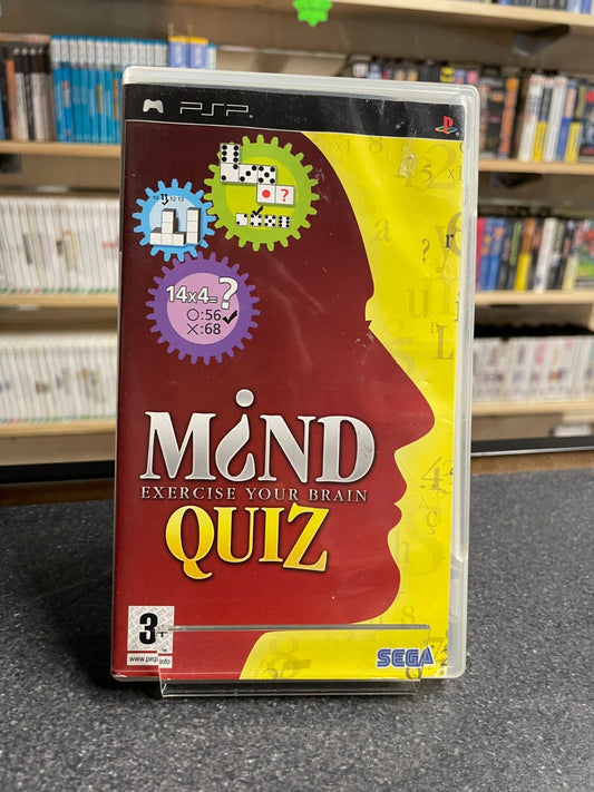 Mind Quiz: Excercise Your Brain - Sony - PSP - Complete with Manual