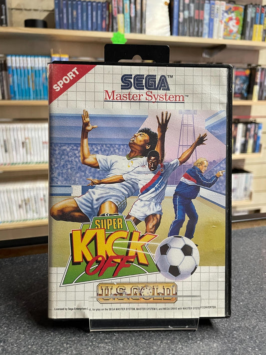 Super Kick Off U.S. Gold - Sega Master System - Boxed with Manual