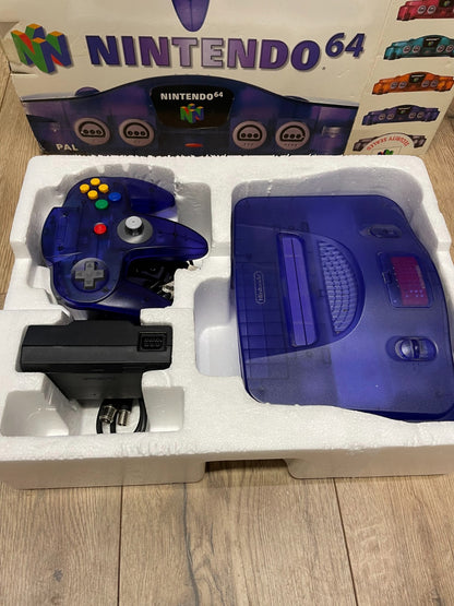 Nintendo 64 - N64 - Grape/Purple - Boxed & Complete with Expansion Pak