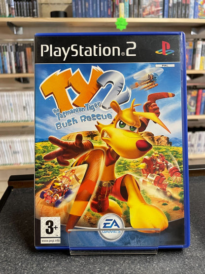 TY 2: The Tasmainian Tiger Bush Rescue - Sony Playstation 2 PS2  -Boxed w/Manual