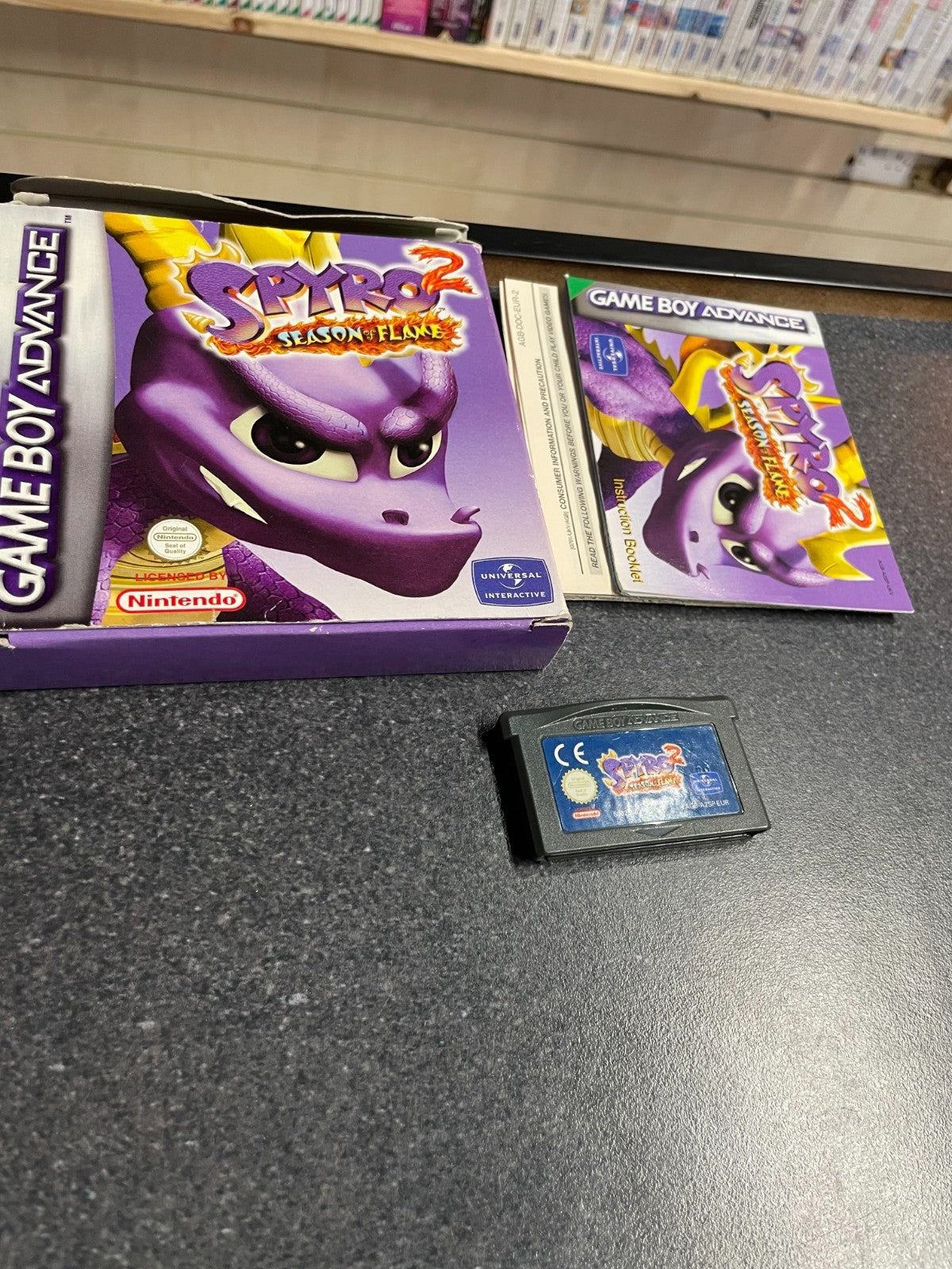 Spyro 2 Season of Flame - Nintendo GameBoy Advance - Boxed with Manual