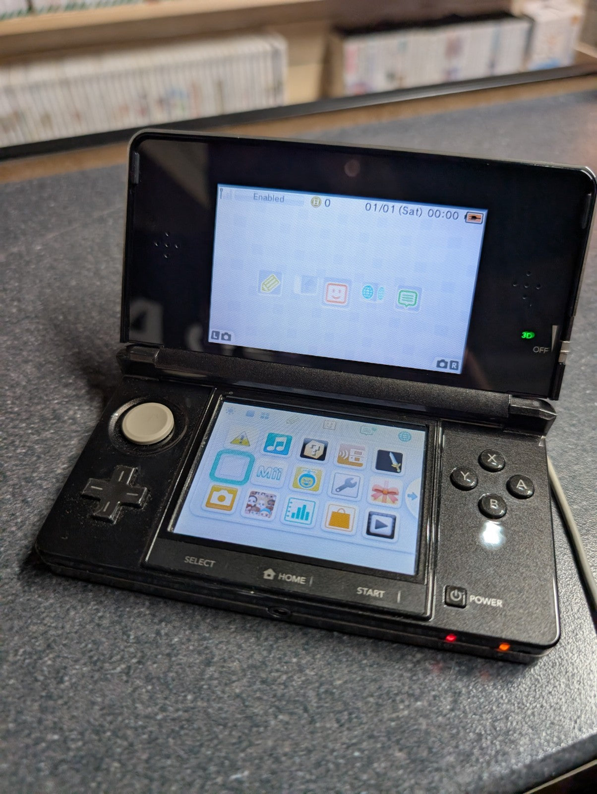 Nintendo 3DS - Black - Boxed No Cardboard Inserts