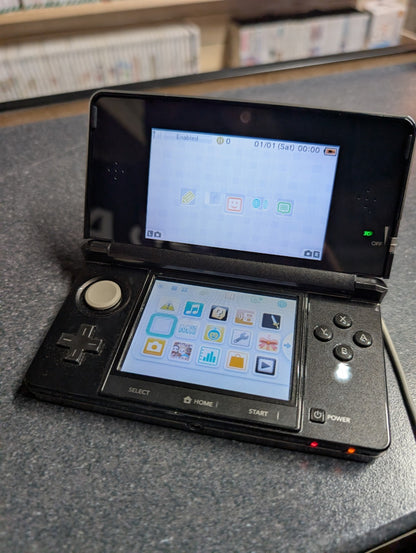 Nintendo 3DS - Black - Boxed No Cardboard Inserts