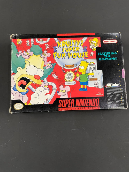 Krusty's Super Fun House - SNES - Boxed with Manual - USA