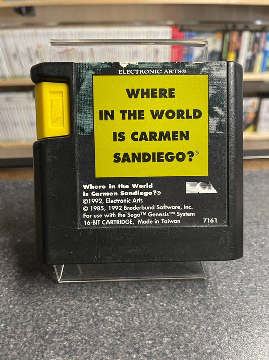 Where In The World Is Carmen Sandiego?  - Sega Mega Drive Genesis - Cart Only