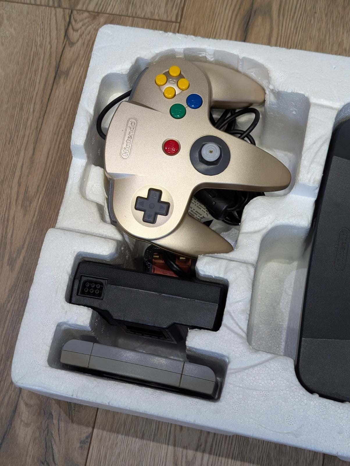 Nintendo N64 Console - Gold Controller - Boxed