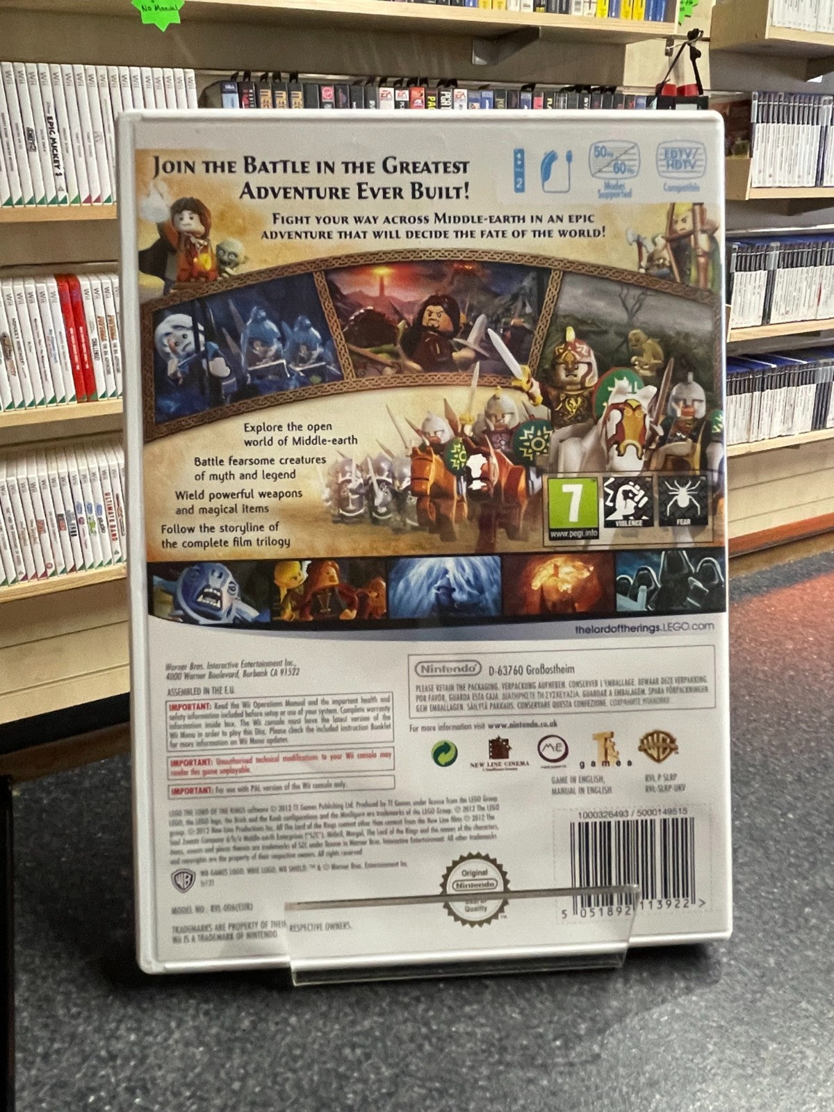 LEGO The Lord of the Rings - Nintendo Wii - Boxed with Manual