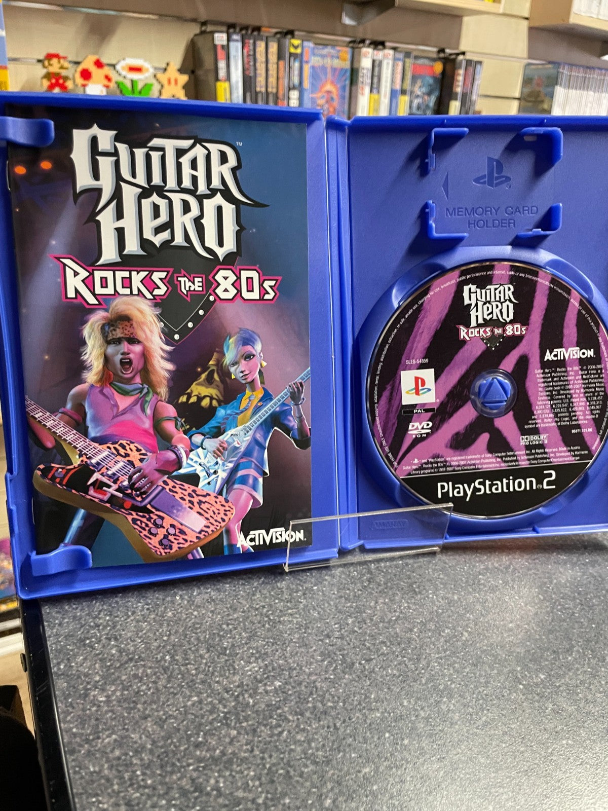 Guitar Hero Rock The 80s - Sony Playstation 2 PS2 - Boxed w/Manual