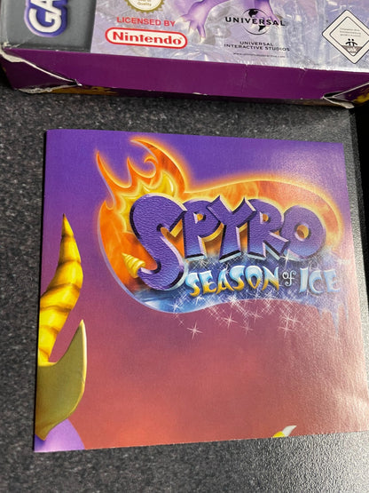 Spyro: Season of Ice - Nintendo GameBoy Advance - Boxed with Manual & Poster