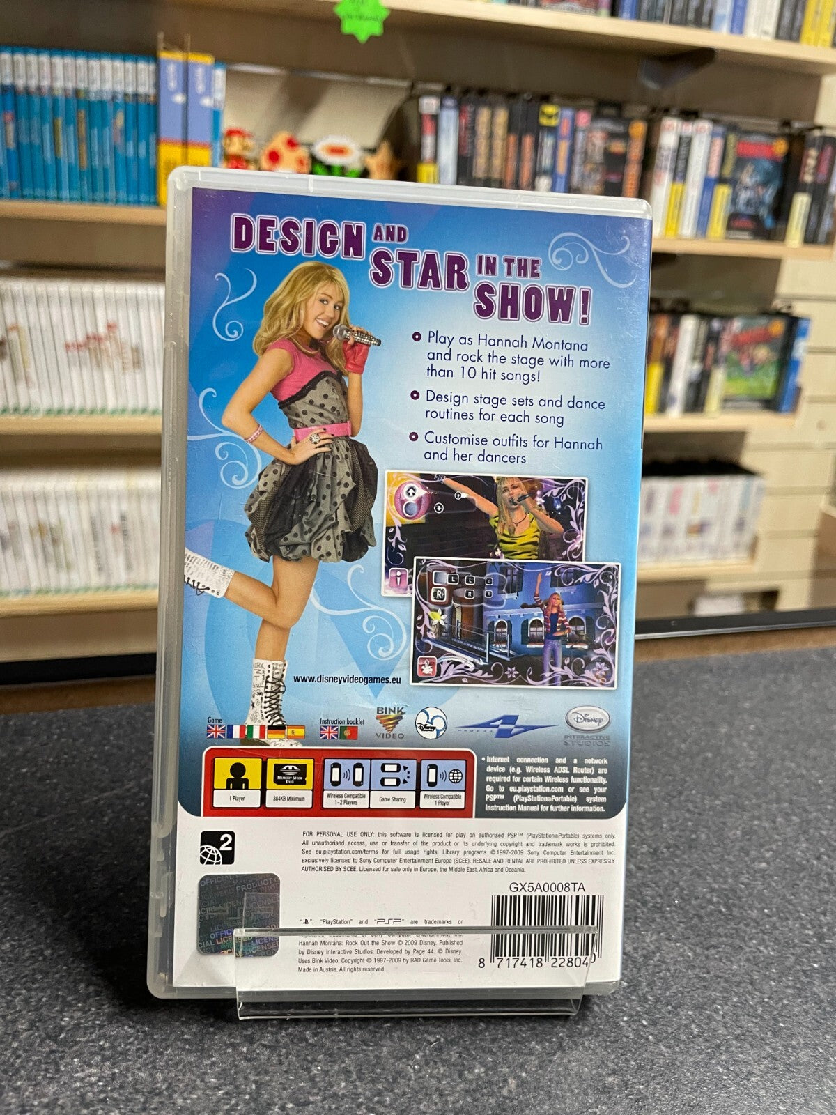 Disney Hannah Montana: Rock Out The Show - Sony - PSP - Complete with Manual