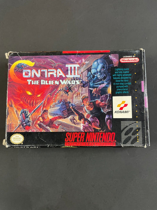 Contra III 3: The Alien Wars - Nintendo SNES - Boxed & Complete - USA