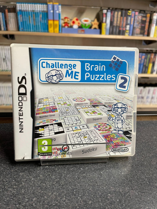 Challenge Me: Brain Puzzles 2 - Nintendo DS - Compete with Manual