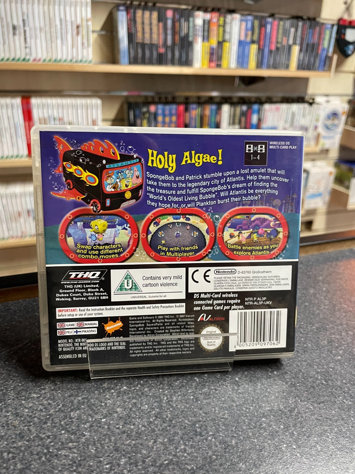 Nickelodeon Spongebob's Atlantis Squarepants - Nintendo DS- Boxed with Manual