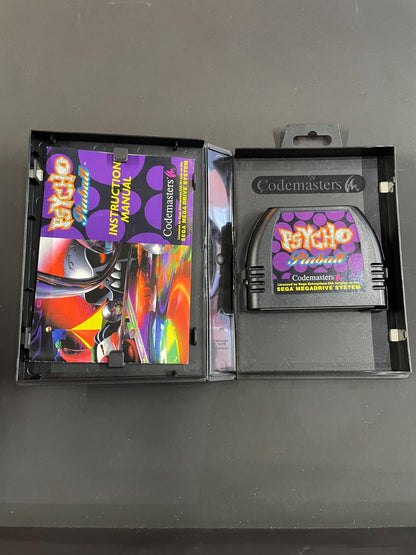 Phycho Pinball - SEGA Mega Drive  - Boxed with Manual - VGC