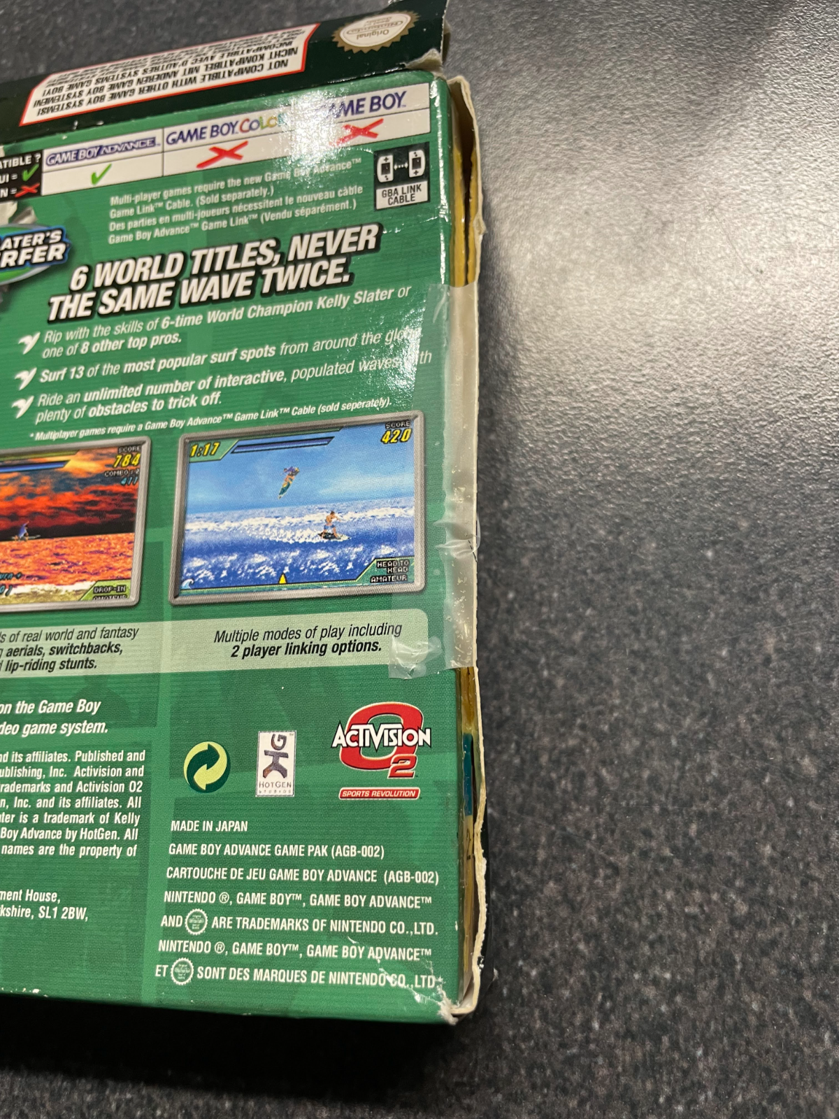 Kelly Slater Pro Surfer - Nintendo GameBoy Advance - Boxed with No Manual