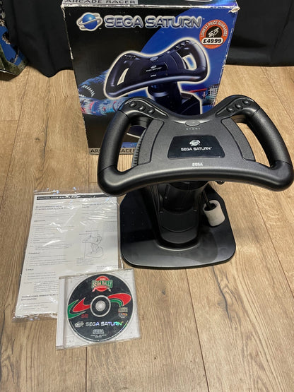 SEGA Saturn Arcade Racer - SEGA - Boxed with Inserts, Manual and Sega Rally