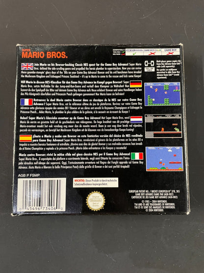 Super Mario Bros. - Nes Classics - Game Boy Advance -Complete w/Manual