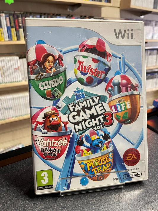 Family Game Night Vol 3 - Nintendo Wii - No Manual