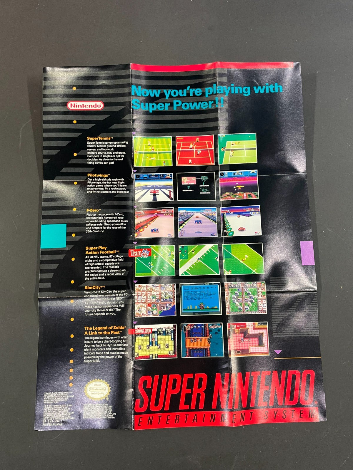 The Legend of Zelda  - SNES - Boxed with Manual + Poster + Map - USA