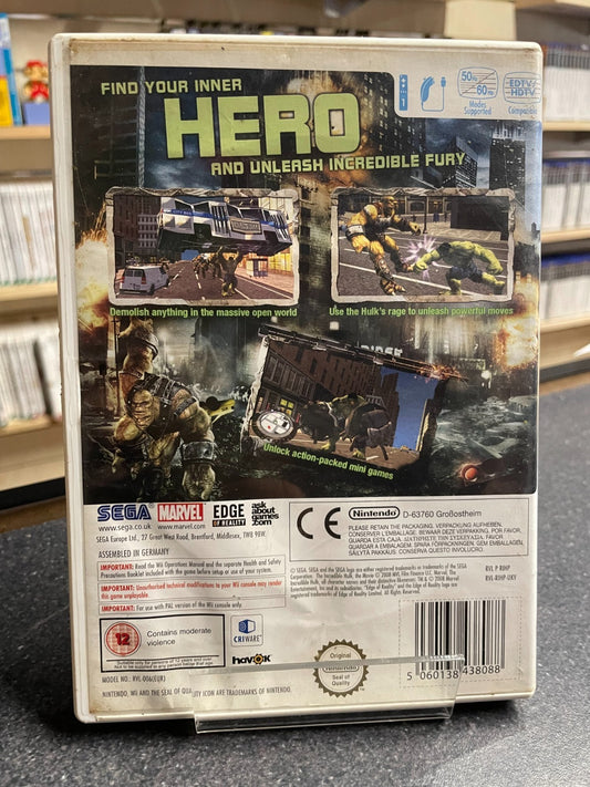 The Incredible Hulk: The Official Videogame - Nintendo Wii  - Boxed with Manual