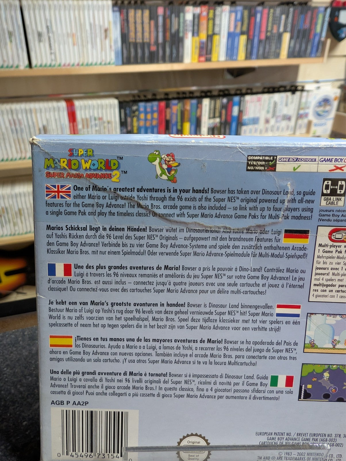 Super Mario World - Super Mario Advance 2 - Nintendo Gameboy Advance GBA - CIB