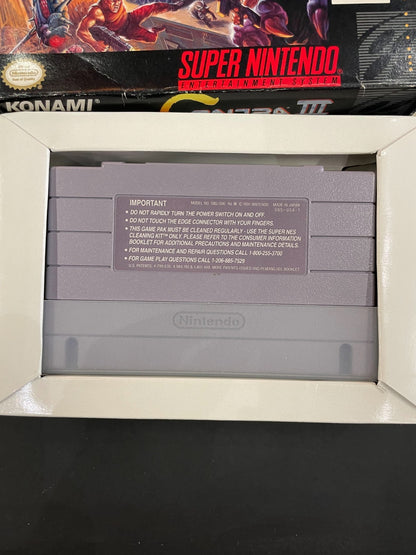 Contra III 3: The Alien Wars - Nintendo SNES - Boxed & Complete - USA