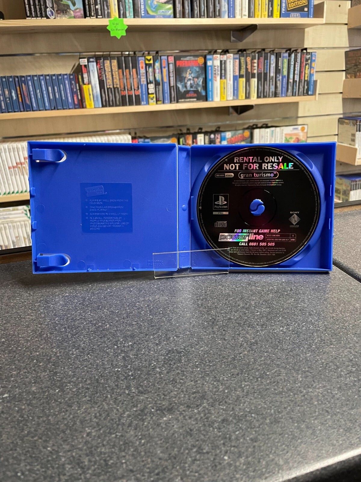 Sony PlayStation PS1 - Gran Turismo - Blockbuster Rental