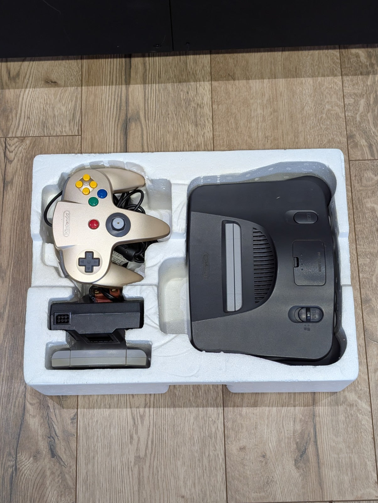 Nintendo N64 Console - Gold Controller - Boxed