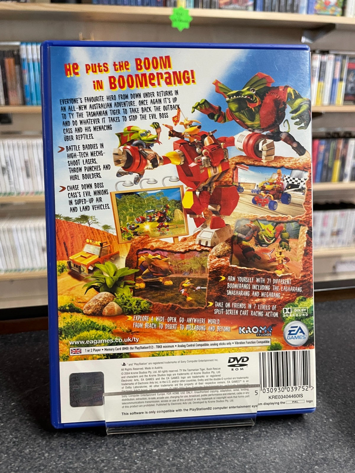 TY 2: The Tasmainian Tiger Bush Rescue - Sony Playstation 2 PS2  -Boxed w/Manual