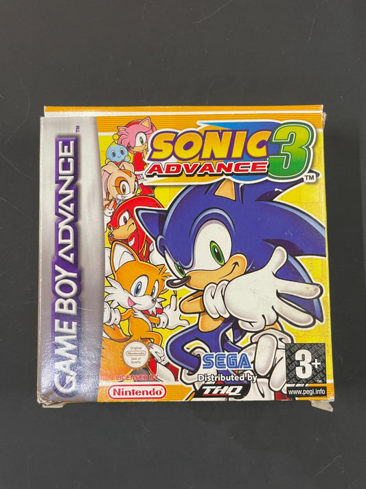 Sonic Advance 3 - Nintendo Game Boy Advance - Boxed w/Manual