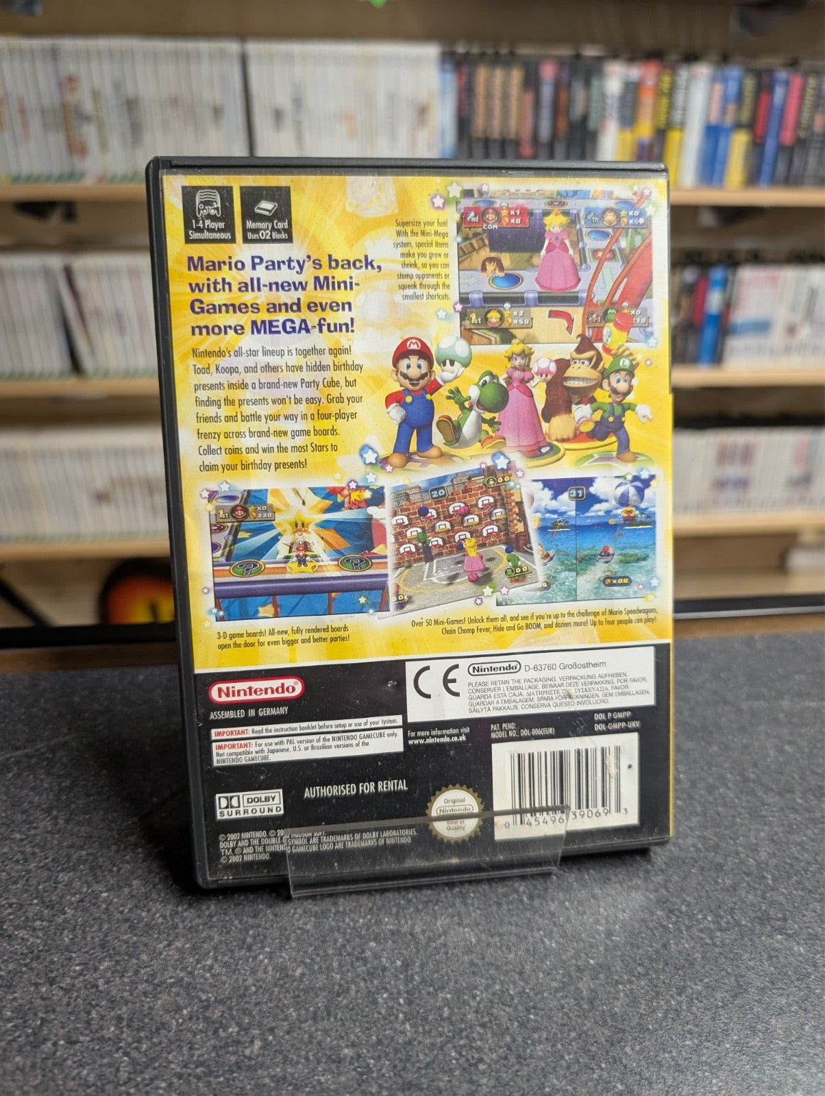 Mario Party 4 - **AUTHORISED FOR RENTAL COPY** - Nintendo Gamecube