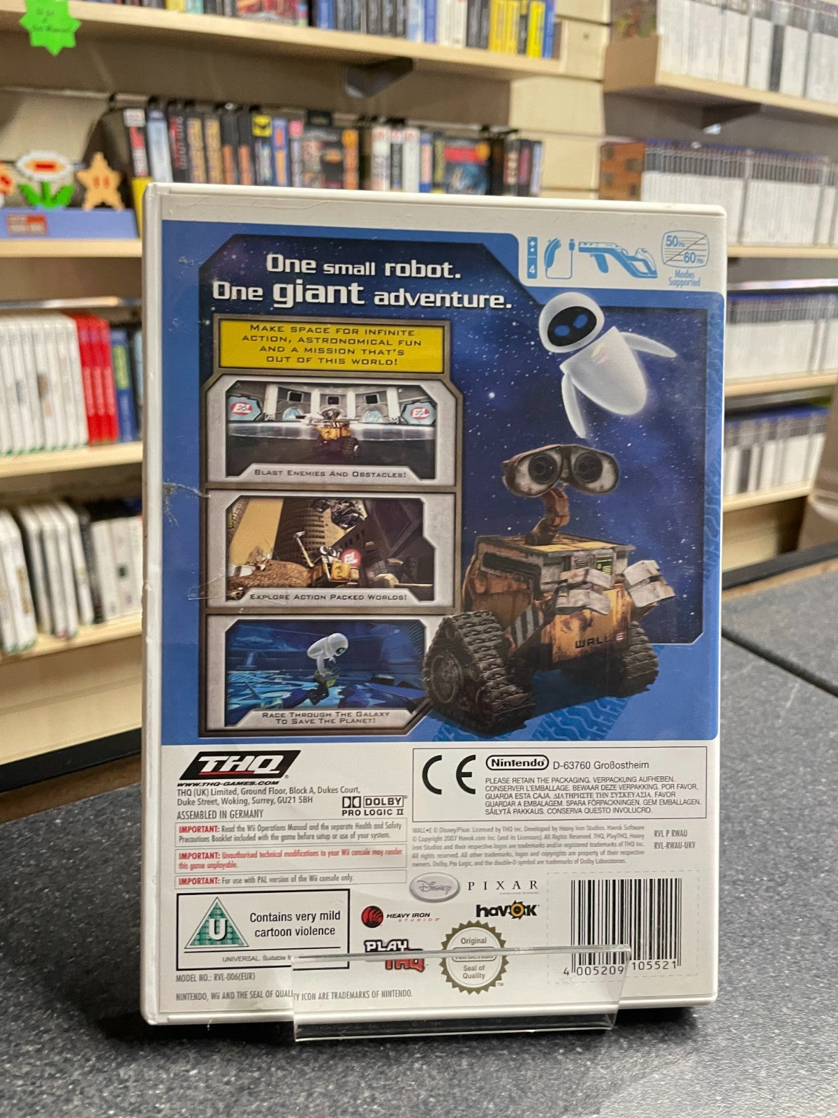 Disney Pixar Wall.e - Nintendo Wii  - Boxed