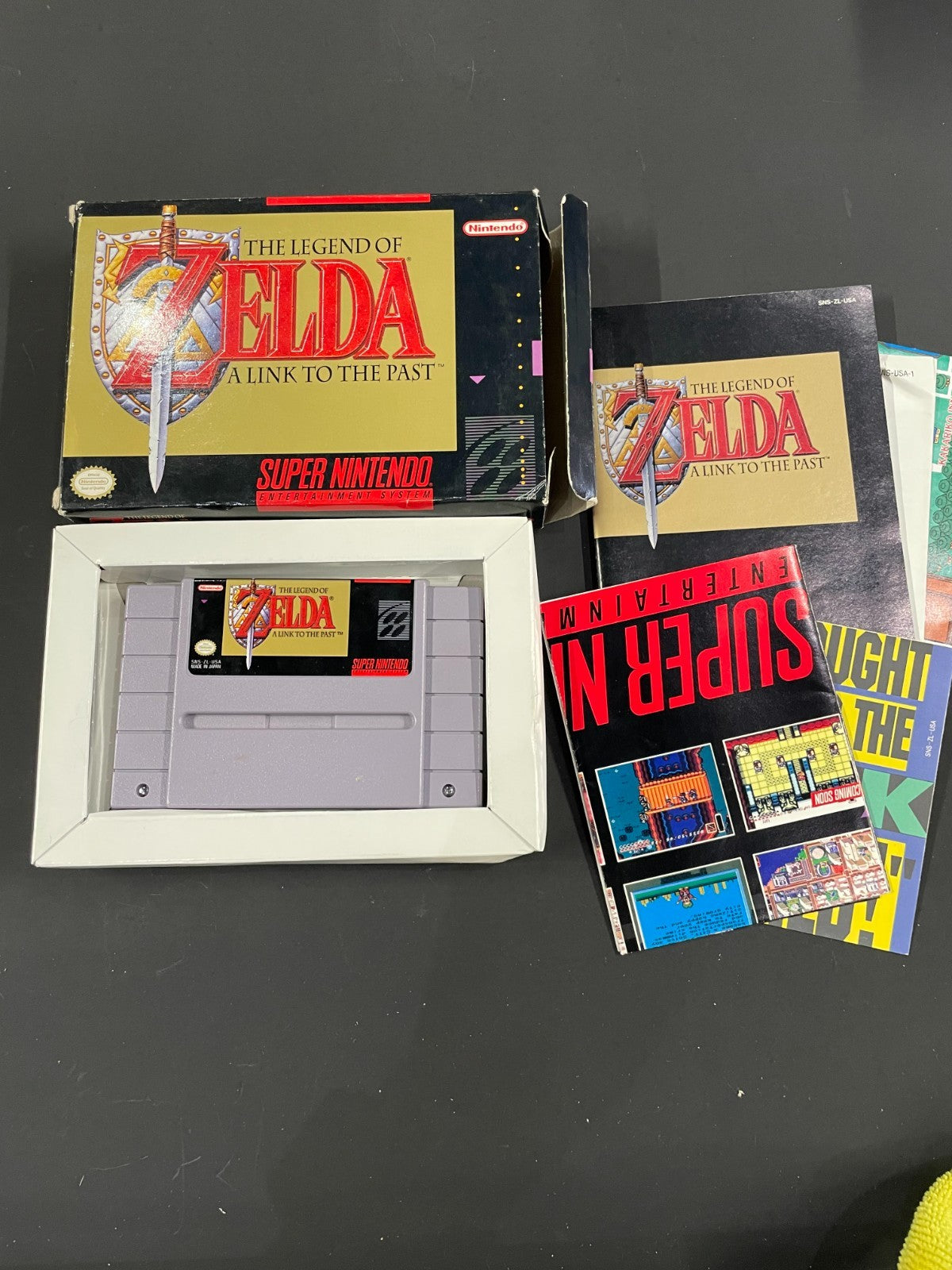 The Legend of Zelda  - SNES - Boxed with Manual + Poster + Map - USA