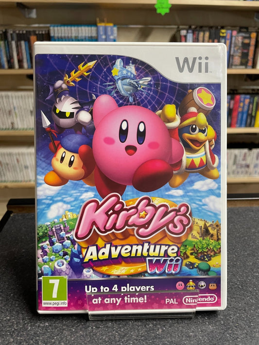 Kirby's Adventure Wii - Nintendo Wii - Boxed with Manual