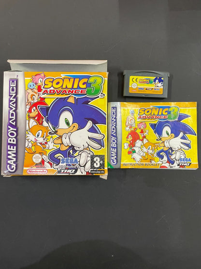 Sonic Advance 3 - Nintendo Game Boy Advance - Boxed w/Manual
