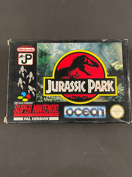 Jurassic Park  - Nintendo SNES  - Boxed with Manual