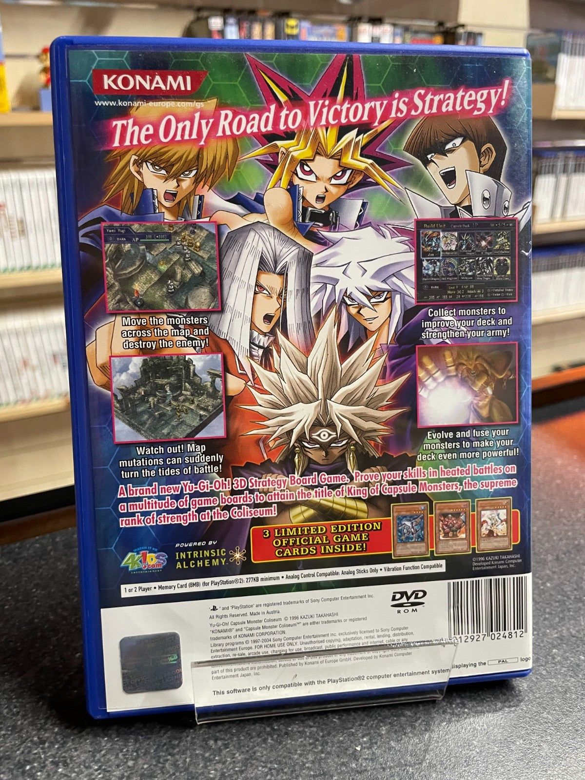 Yu-Gi-Oh! Capsule Monster Collseum - Sony Playstation 2 PS2 - Boxed w/Manual