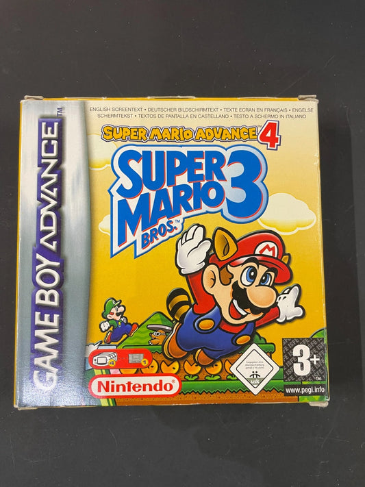 Super Mario Advance 4: Super Mario Bros. 3 - Game Boy Advance -Complete w/Manual