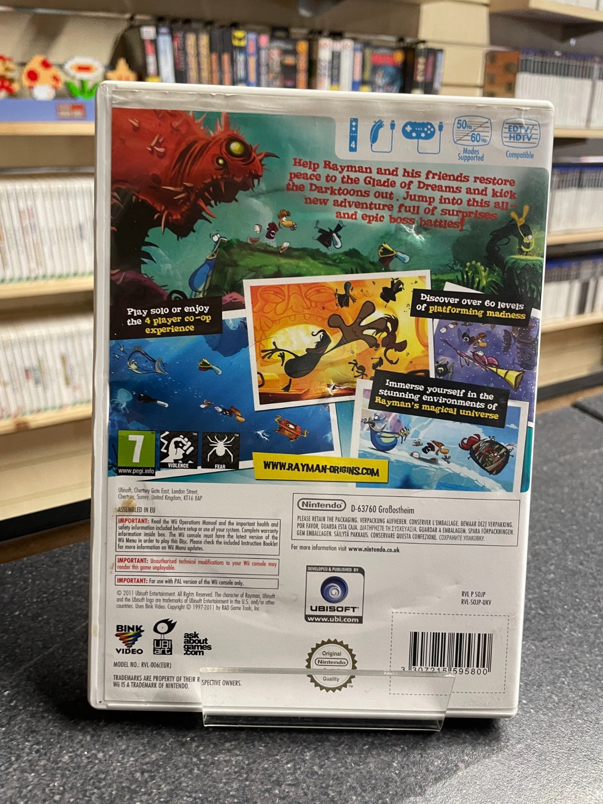 Rayman Origins - Nintendo Wii  - Boxed