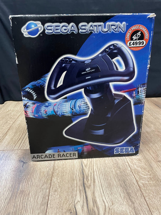 SEGA Saturn Arcade Racer - SEGA - Boxed with Inserts, Manual and Sega Rally
