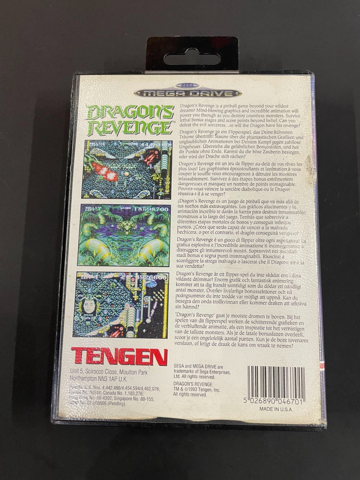 Dragon's Revenge - SEGA Mega Drive  - Boxed with Manual - VGC