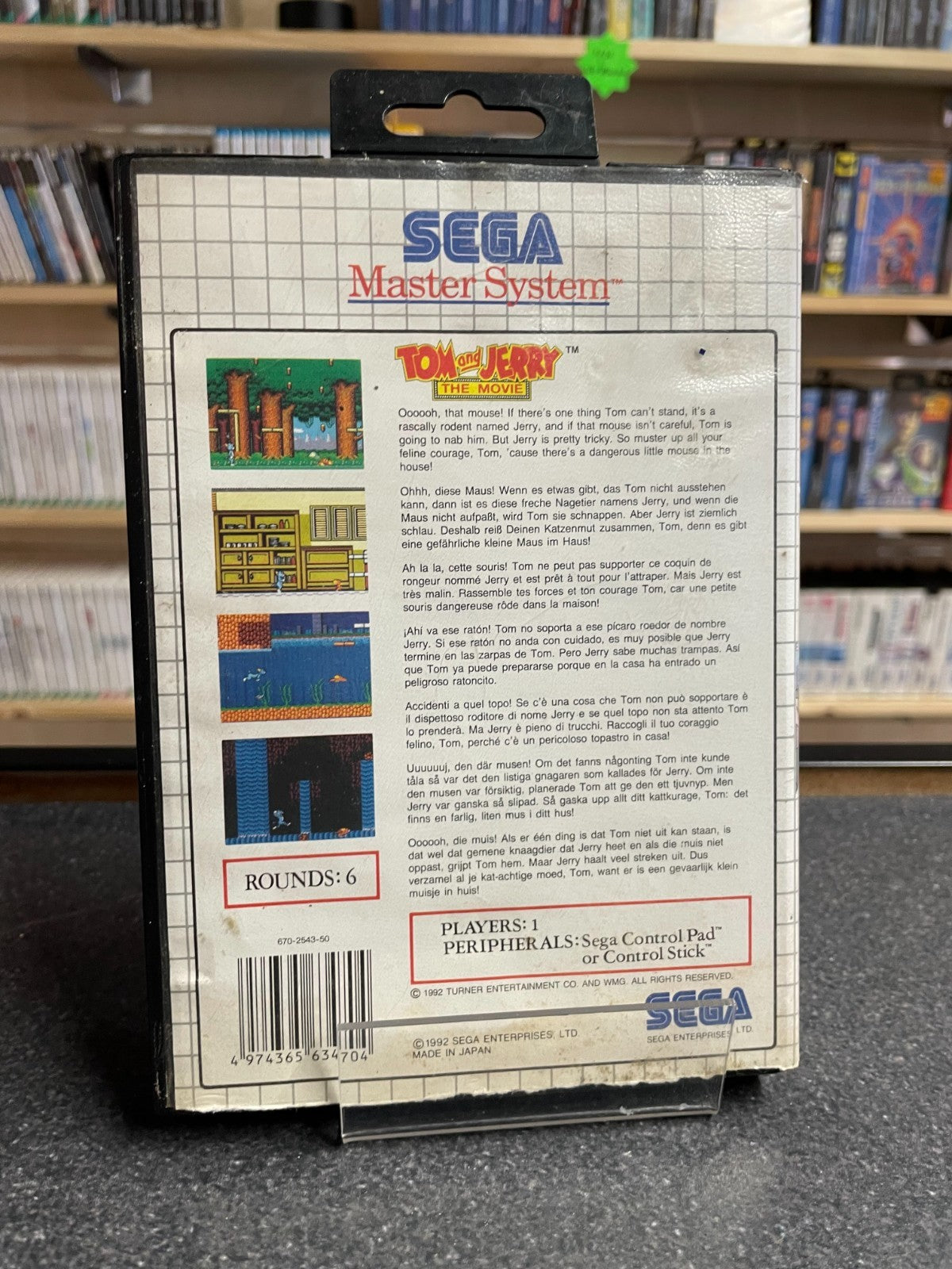 Tom and Jerry: The Movie - Sega Master System - Boxed  no Manual