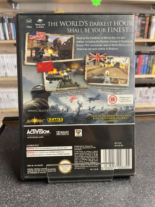 Call of Duty: Finest Hour - Nintendo GameCube  - Complete with Manual