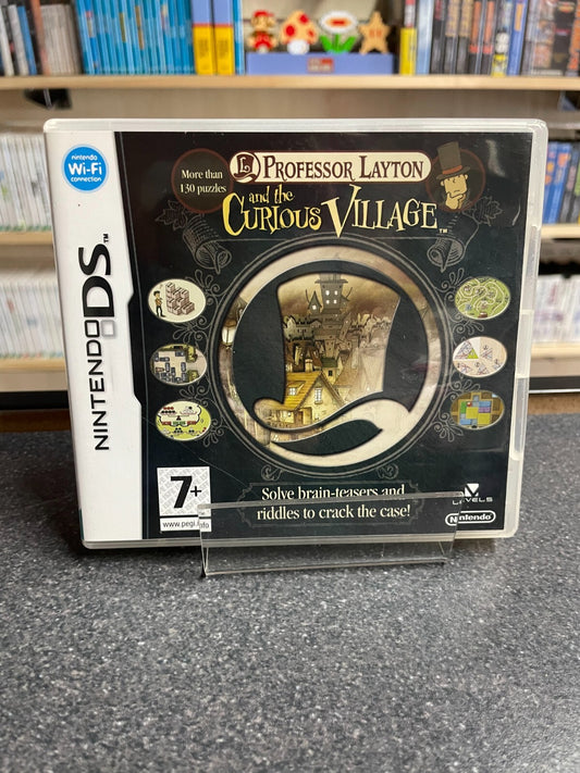 Professor Layton and the Curious Village - Nintendo DS - Compete with Manual
