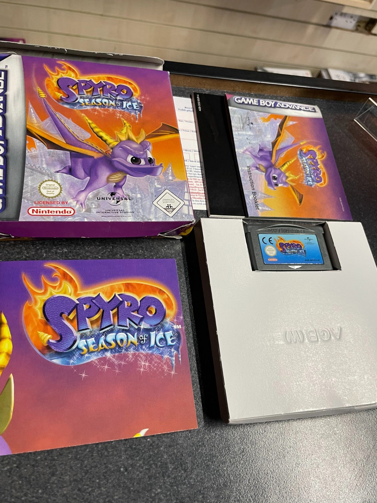 Spyro: Season of Ice - Nintendo GameBoy Advance - Boxed with Manual & Poster