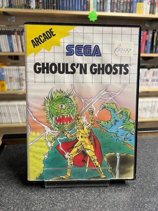 Ghouls 'N Ghosts - Sega Master System - Boxed no Manual + Poster