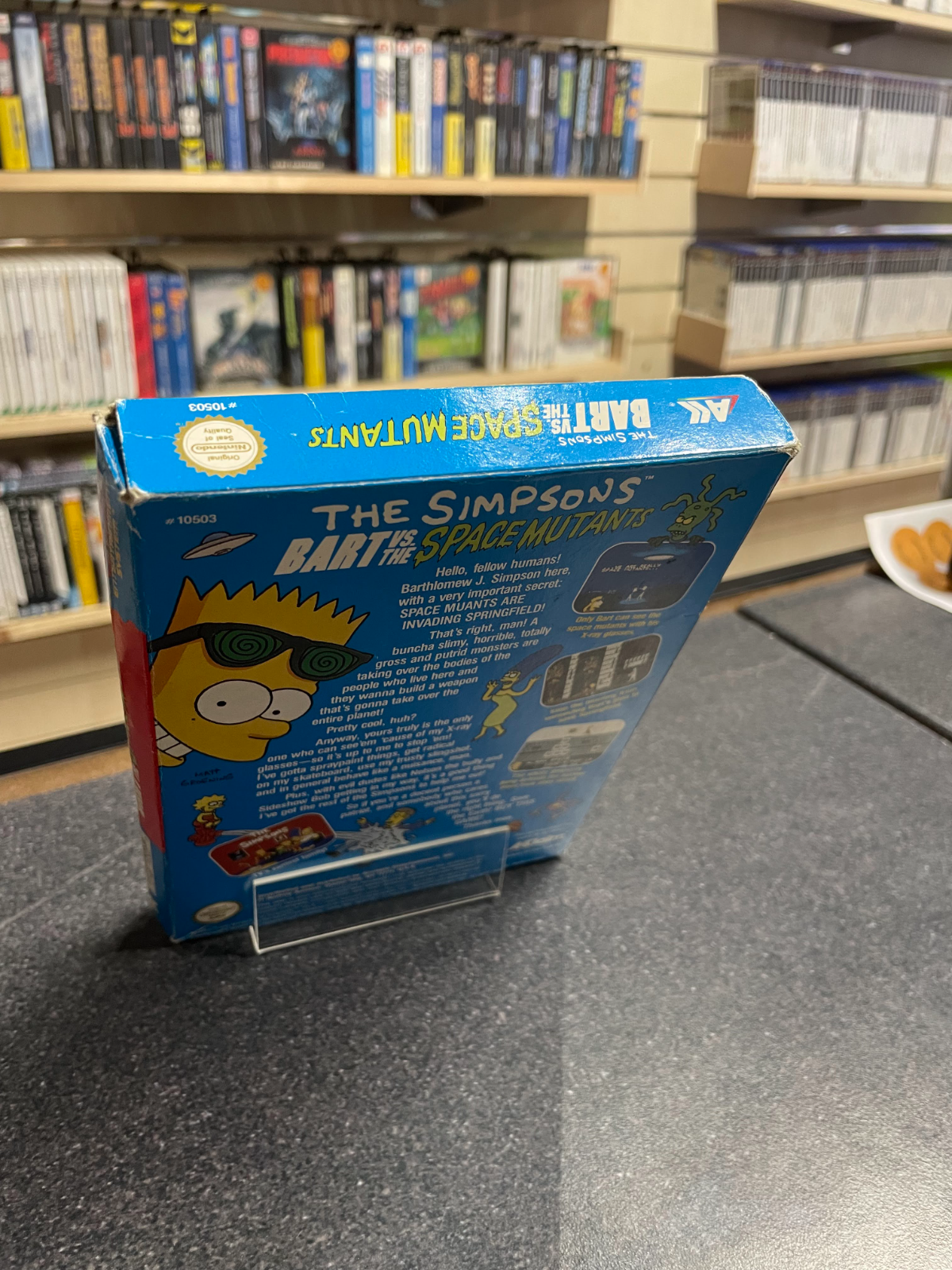 The Simpsons: Bart Vs The Space Mutants -Nintendo NES - Complete with Manual